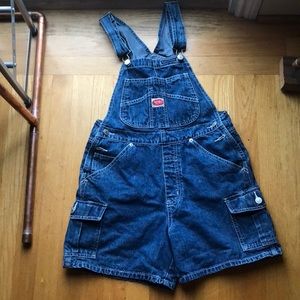 Vintage revolt overall shorts